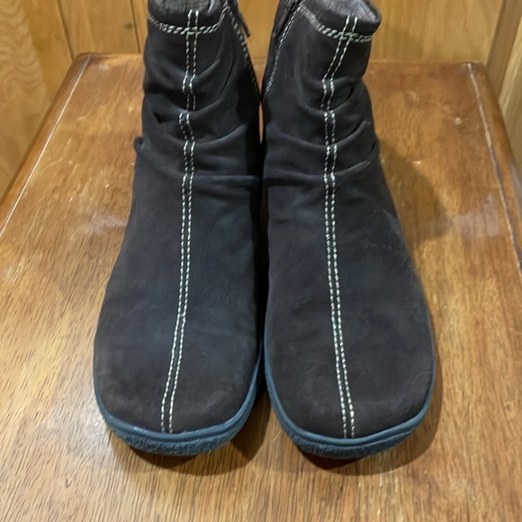 BareTraps Dark Brown Suede Lisa Ankle Boots - Picture 3 of 8